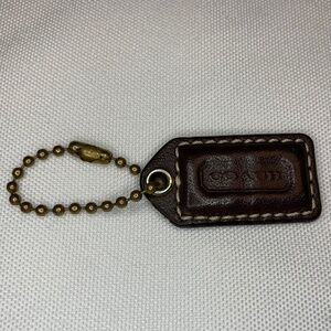 Small Coach Hang Tag 1.5” Brown!